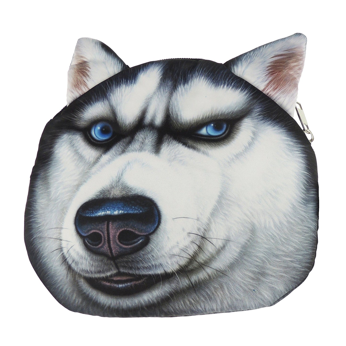 Womens Mens Girls Boys Cute Kids Teens Dog Puppy Doggy Animal Lovers Funny Christmas Birthday Gift Realistic Face Coin Change Money Makeup Zipper Holder Wallet Pouch Purse (Bulldog)