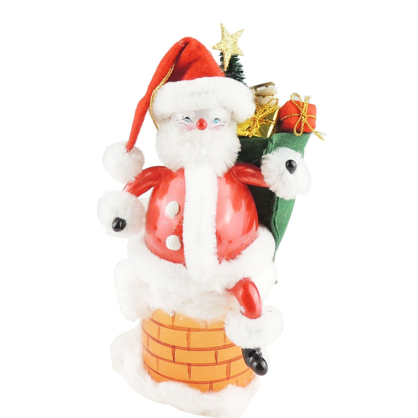 Stunning Italian Luxury Hand Blown Glass Traditional Keepsake Decoration Christmas Tree Ornament Bauble Winter Novelty Stuff Garland Present Figurine Its Time To Go Santa Claus Chimney Bag Present