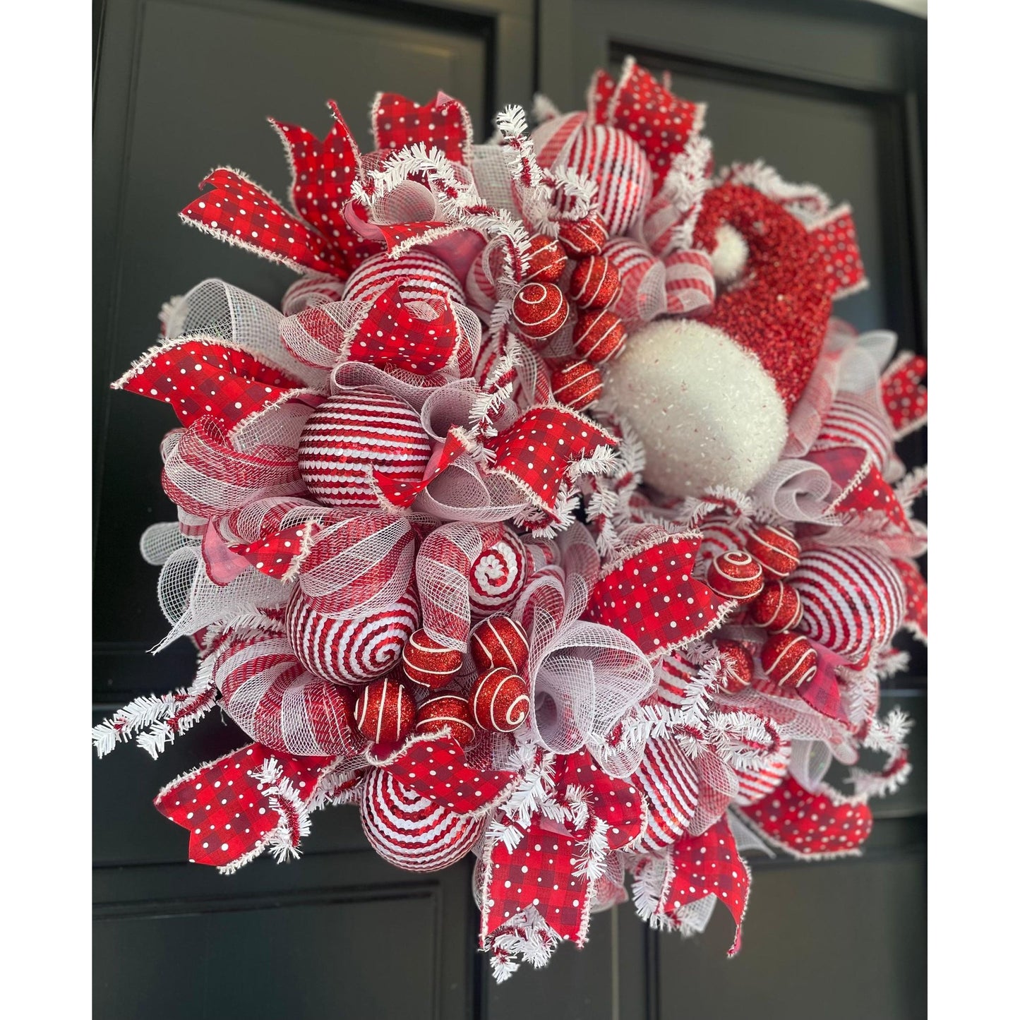 Luxury Christmas Wreath Front Door, Luxury Home Decorations, Red White Xmas, Winter Mantle Decor, Holiday wreath,Advent wreath,Holiday Swag