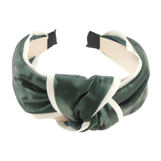 Knotted Top Knot Twist Twisted Turban Leather Look Wide Thick Fashion Formal Boho Vintage Headband Alice Band For Women, Alice Band,Hair Accessories Hairband For Christmas Birthday Wedding Guest Bridesmaid Party