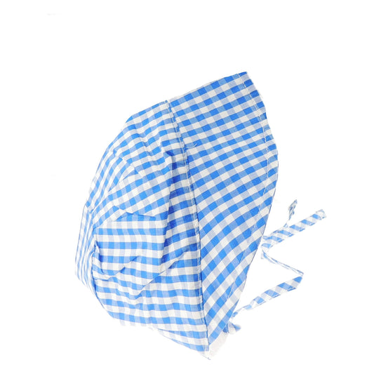Glamour Girlz Beautiful Baby Girls Gingham Flowers Cotton Poke Brim Bonnet Beanie Sun Hat 9-18 Months