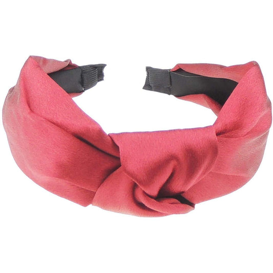 Womens Satin Evening Fancy Knot Twist Twisted Turban Wide Thick Formal Boho Vintage Headband Alice Band Hair Accessories Hairband Christmas Wedding Bridesmaid Party Top Knotted