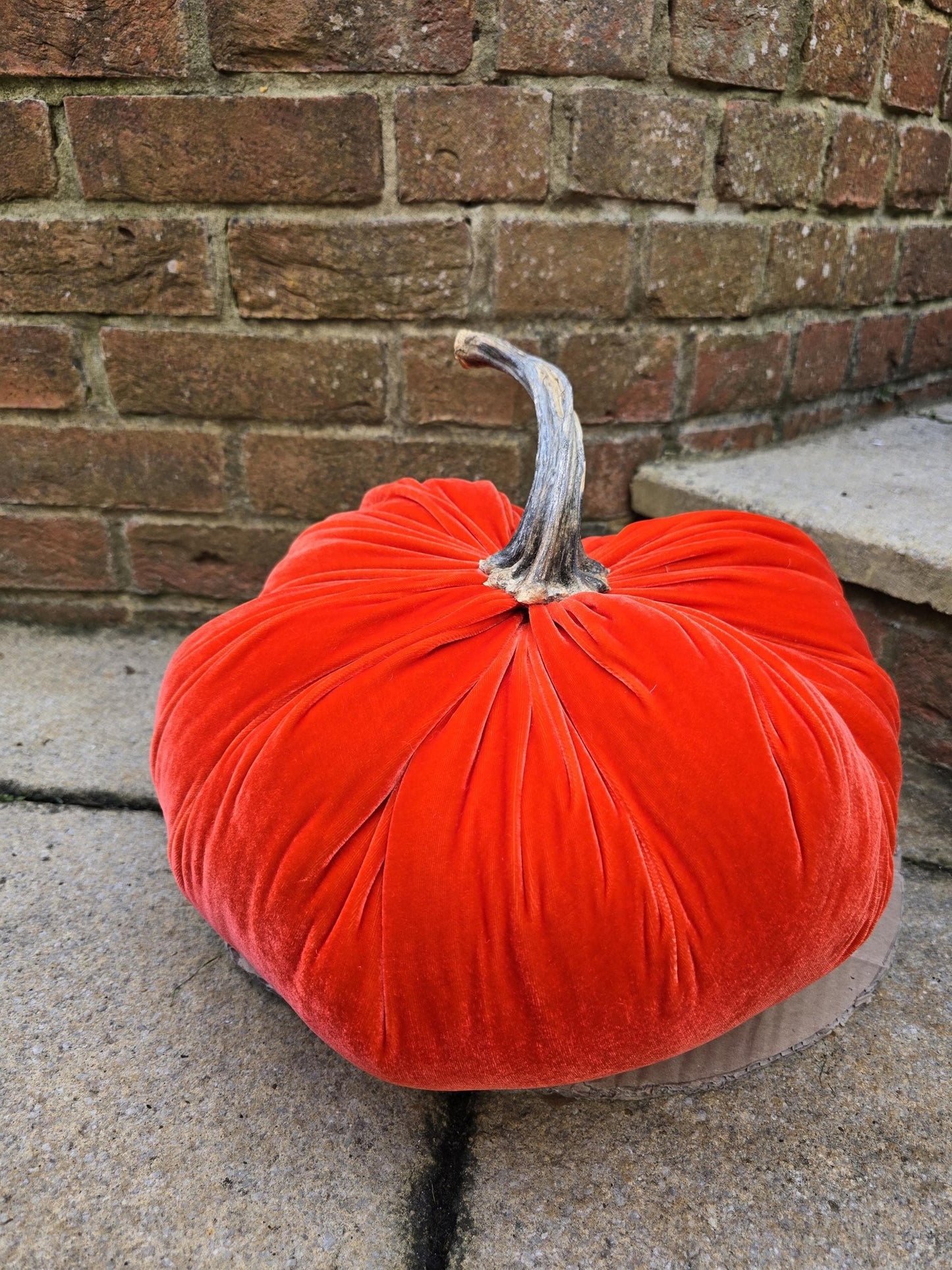 Royal Purple Silk Velvet X-LARGE Pumpkin Anniversary Gift, Handmade Velvet Pumpkin, Luxury Wedding Anniversary Present, Keepsake Home Decor