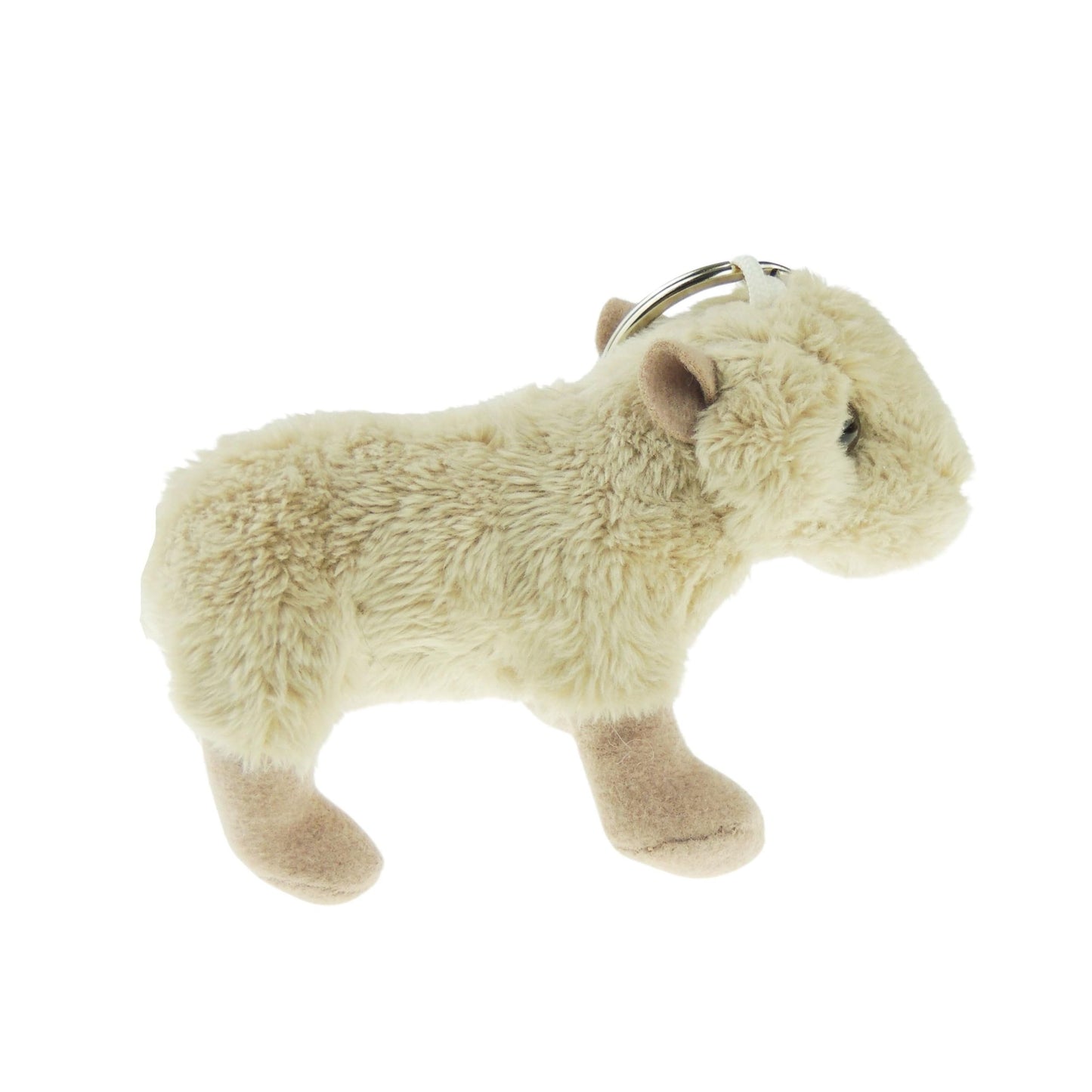 Cute Soft Cuddly Fluffy Christmas Birthday Gift Plush Fabric Animal Pet Farm Safari Wildlife Women Men Car Handbag Bag Backpack Purse Charm keyring Key Chain Rings