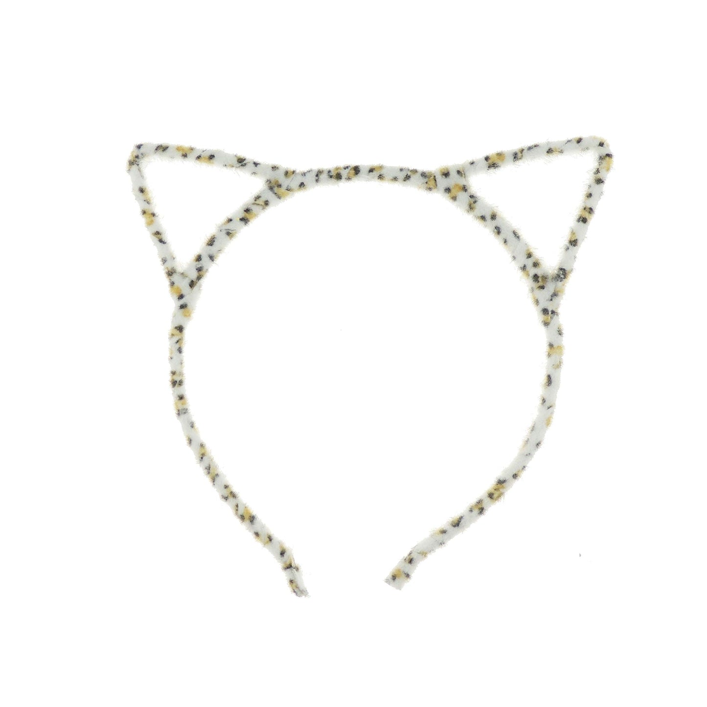 Glamour Girlz Unisex Womens Fuzzy Stencil Animal Cat Ears Narrow Halloween Costume Outfit Party School Play Headband Hair Hoop Accessories Headpiece Alice Band Hairband Deeley Bopper