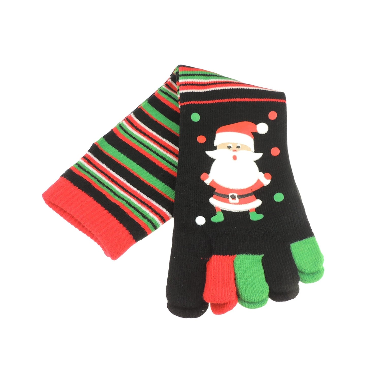 Womens Girls Thick Fluffy Plush Funny Thermal Soft Warm Winter Christmas Sleep Bed Novelty Slipper TOE Socks Santa Snowman Elf Gift Idea For Her (UK, Numeric, 4, 6, Regular, Regular, Black Santa)