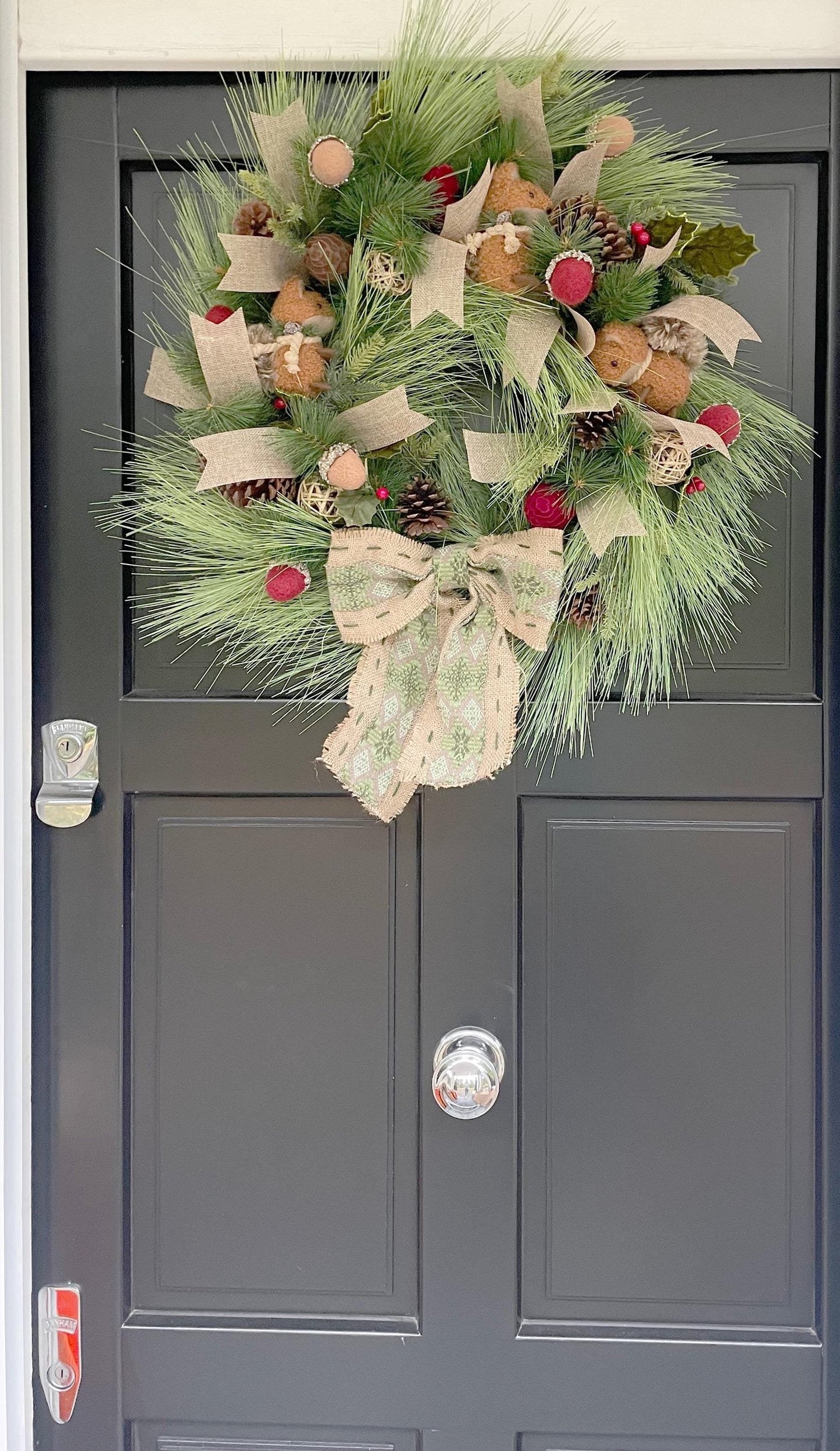 Traditional Wreath, Farmhouse Wreath, Green Wreath, Luxury Christmas Wreath, Christmas Decor, Christmas Decoration, Home Decor, Door Wreath