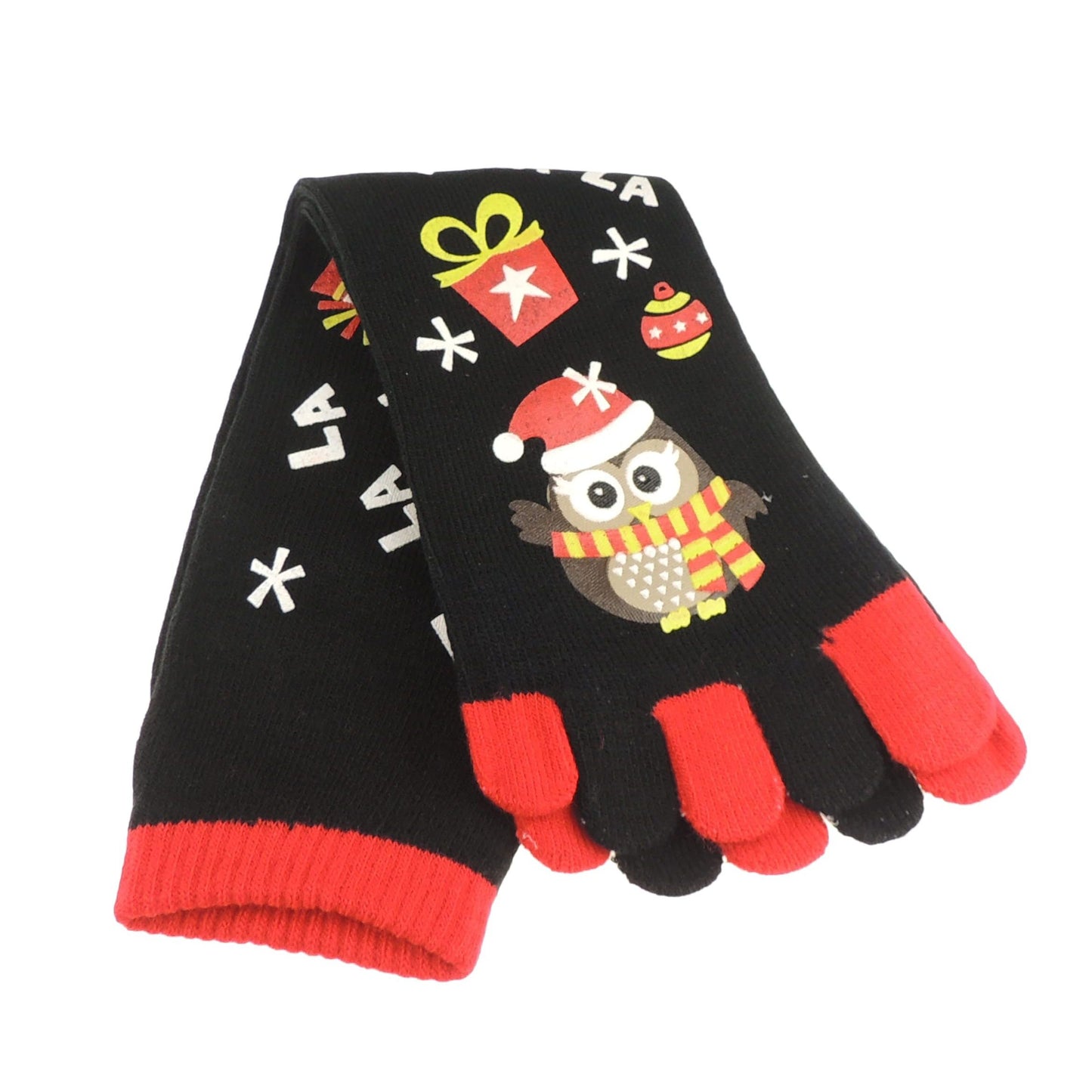 Womens Girls Thick Fluffy Plush Funny Thermal Soft Warm Winter Christmas Sleep Bed Novelty Slipper TOE Socks Santa Snowman Elf Gift Idea For Her (UK, Numeric, 4, 6, Regular, Regular, Black Santa)