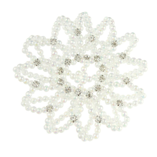 Womens Kids Children Girls Dance Ballerina Recital Ballet Crystal Rhinestone Diamante Princess Ballet Recital Dance Hair Jewelery Accessories Bun Snood Net Holder Faux Pearl