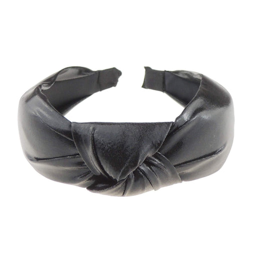 Girls Ladies Evening Top Knot Draped Headband Alice Band Metallic