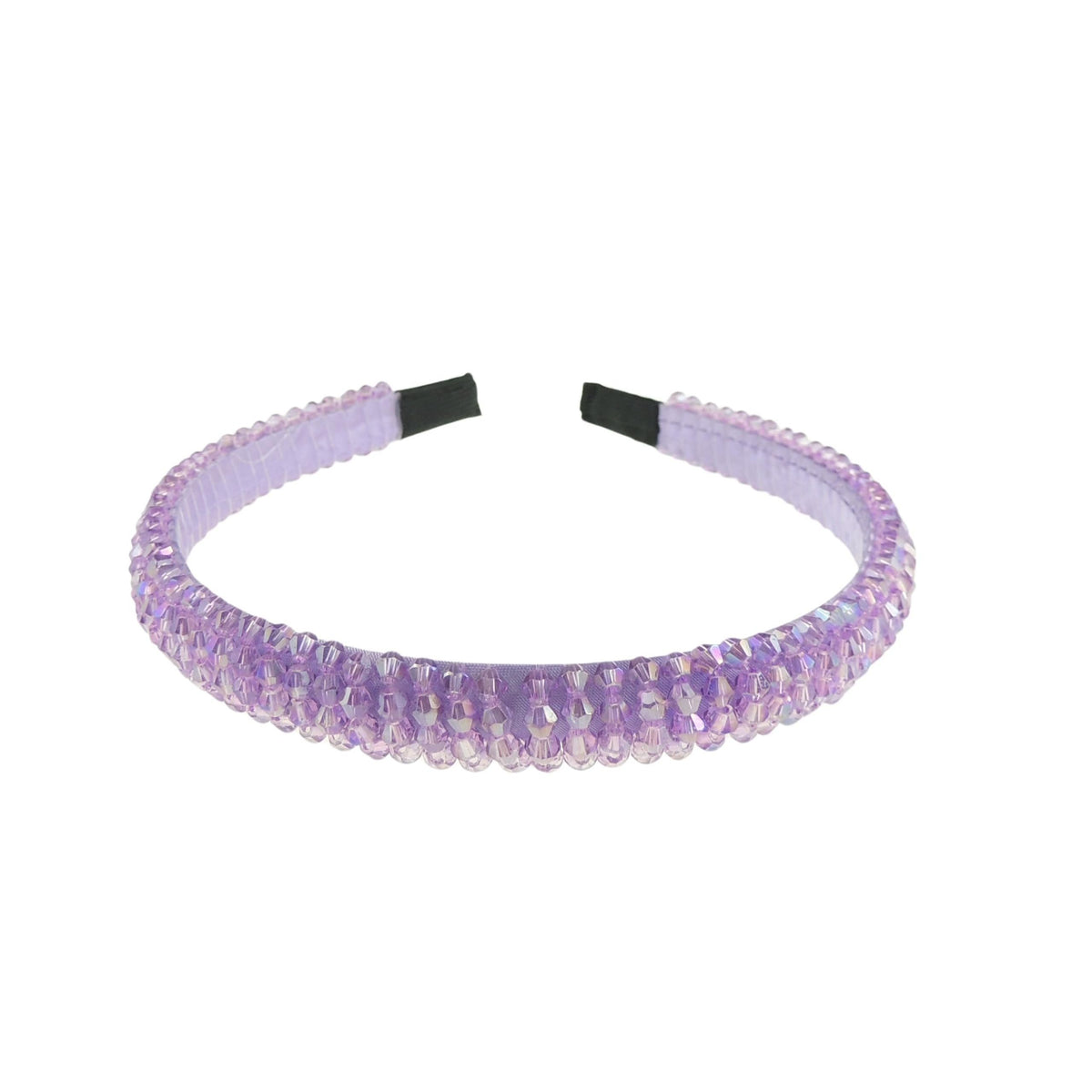 Womens Beaded Diamante Crystal Encrusted Sparkly 1.5cm Wedding Formal Occasion Bridesmaid Christmas Birthday Pageant Evening Bridal Party Formal Alice Band Headwear Hairband Headband