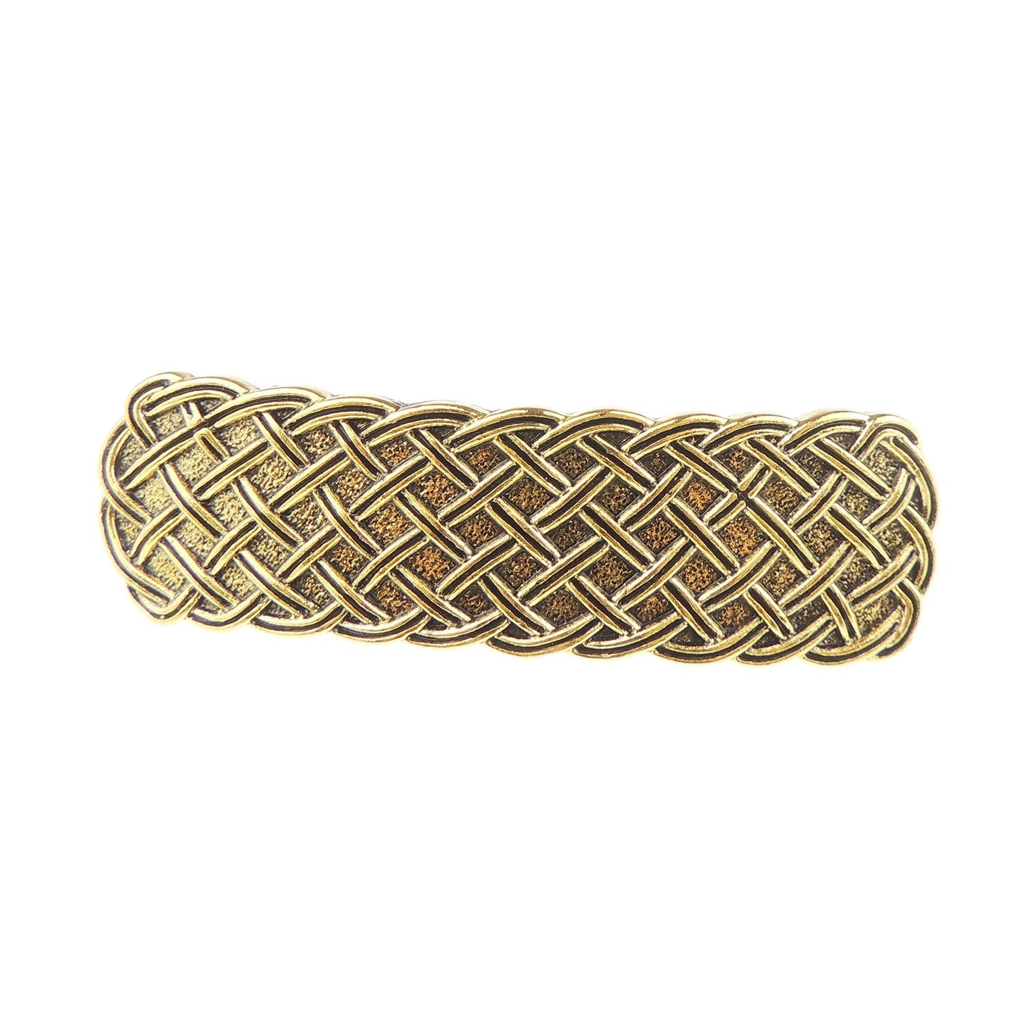 Vintage Look Womens Girls Wedding Bridal Party Evening Ponytail Fine Hair Accessories Occasion Barrette Hairpin Grip French Metal Spring Clip Viking Nordic Celtic Knot Swirls Basket Weave Silver Tone