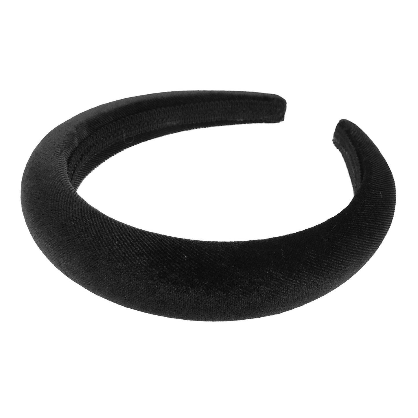 Womens Luxury Bump Padded Puffy Velvet Headband Winter Evening Wedding Party Birthday Bridal Christmas Birthday Bridesmaid Alice Band Hair Accessories Hairband, Gift Idea
