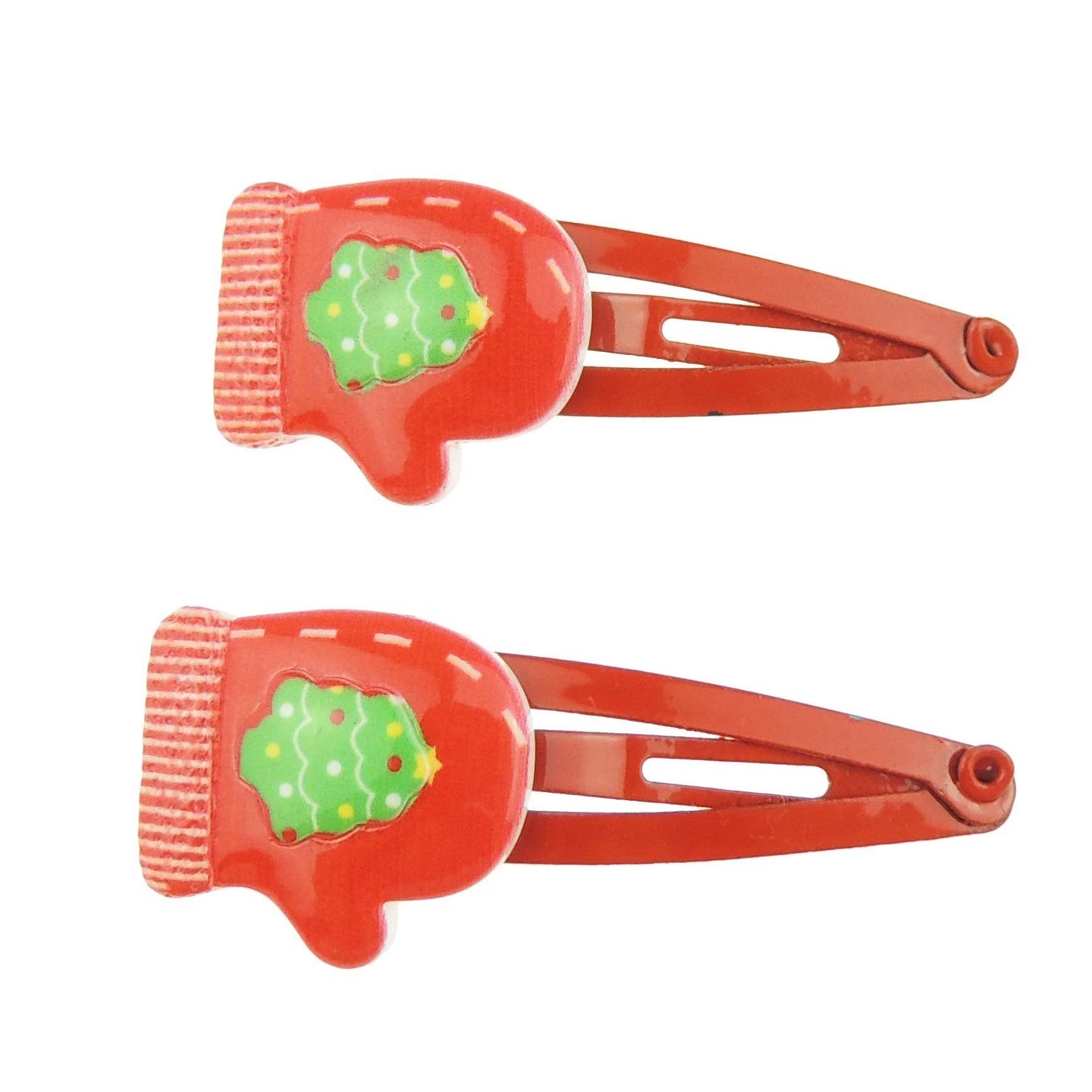 Girls Womens Toddler Baby Kids Christmas Snowman Santa School Clips Barrettes Bobbles Accessories Hair Sectioning Fine Thick Grips Slides Grips Clips Sleepies Snap Bendies SET of 2