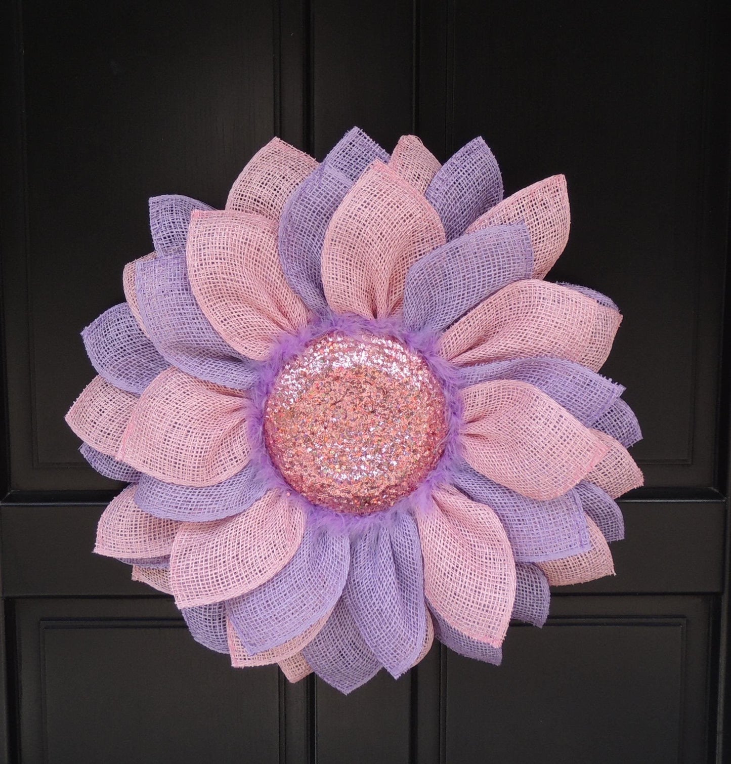 Large Sunflower Wreath | Yellow Summer Front Door Wreath | Farmhouse Floral Decor | 50cm (20")