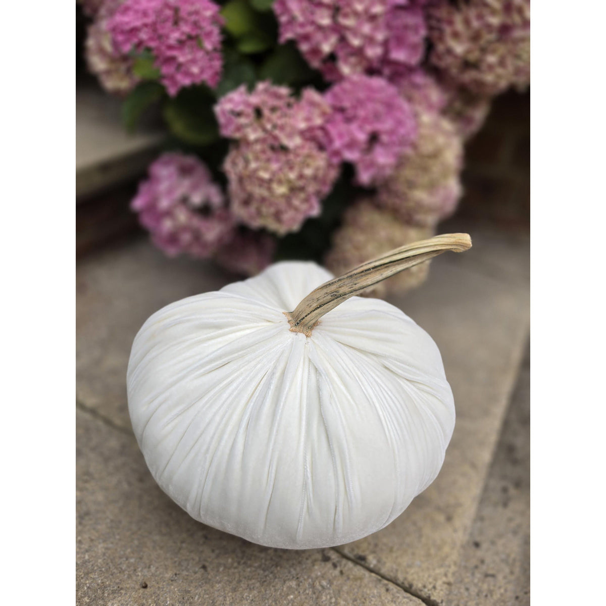 White LARGE Silk Velvet Pumpkin Rustic Farmhouse Wedding Thanksgiving Gift Idea Home Modern Handmade Decor Decoration