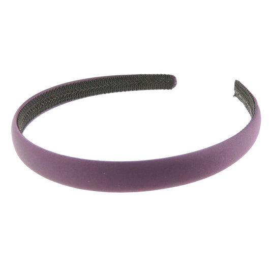 Girls 1.5cm Satin Covered School Headband Alice Band