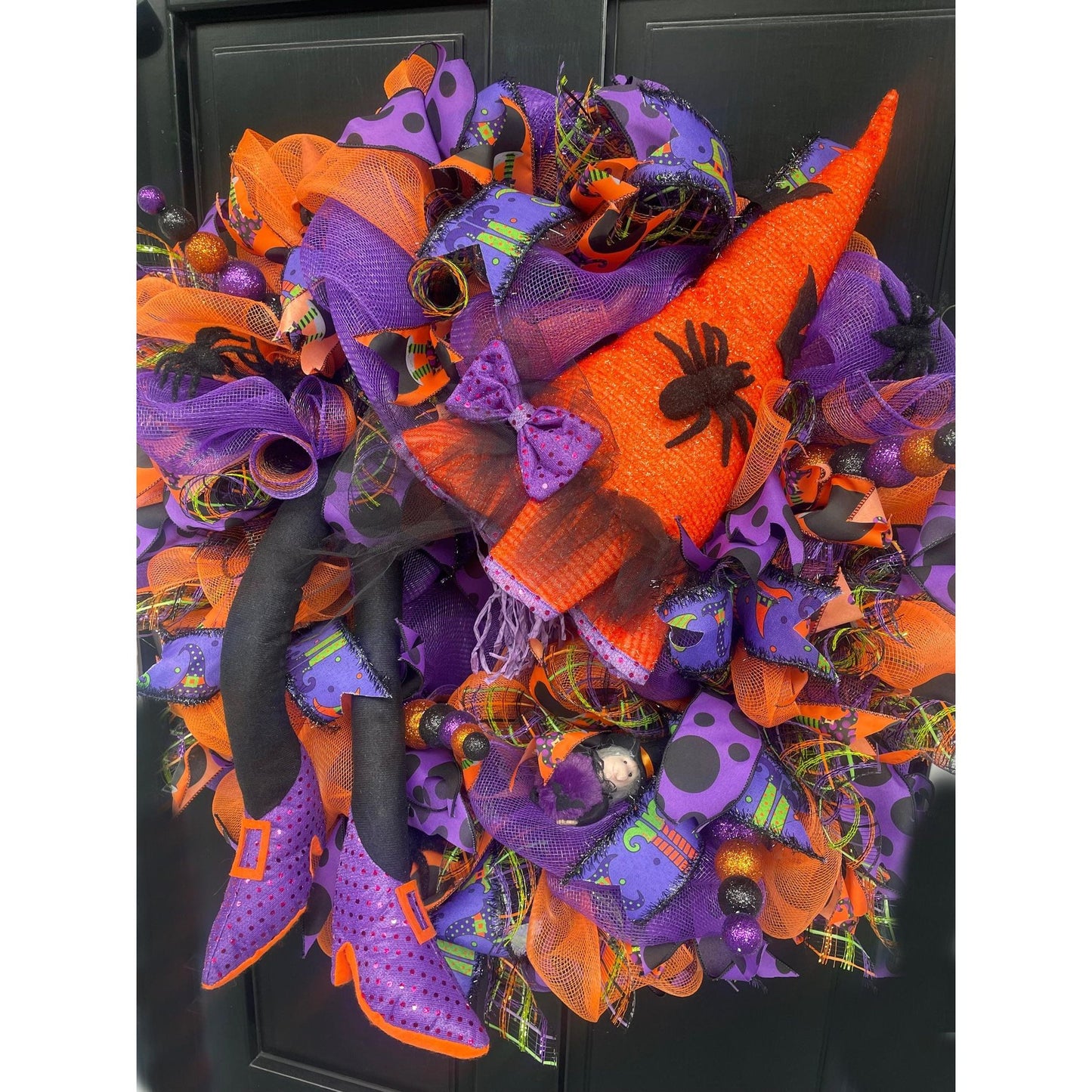 Halloween Wreath, Halloween Door Wreath, Halloween Front Door Wreath, Halloween, Halloween Decor, Halloween Door Wreaths, Halloween Wreaths