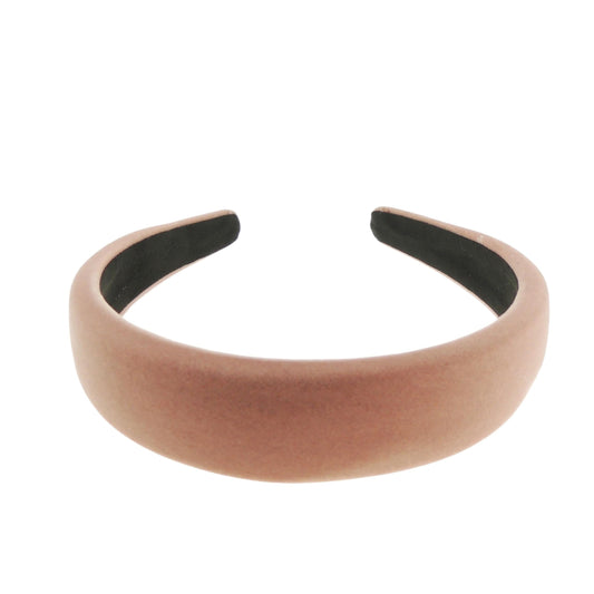Womens Slightly Padded Velvet Evening Winter Fashion Formal 4cm Wide Fabric Headband Alice Band Hair Hairband Christmas Birthday Wedding Gift Bridesmaid Dance Holiday Prom