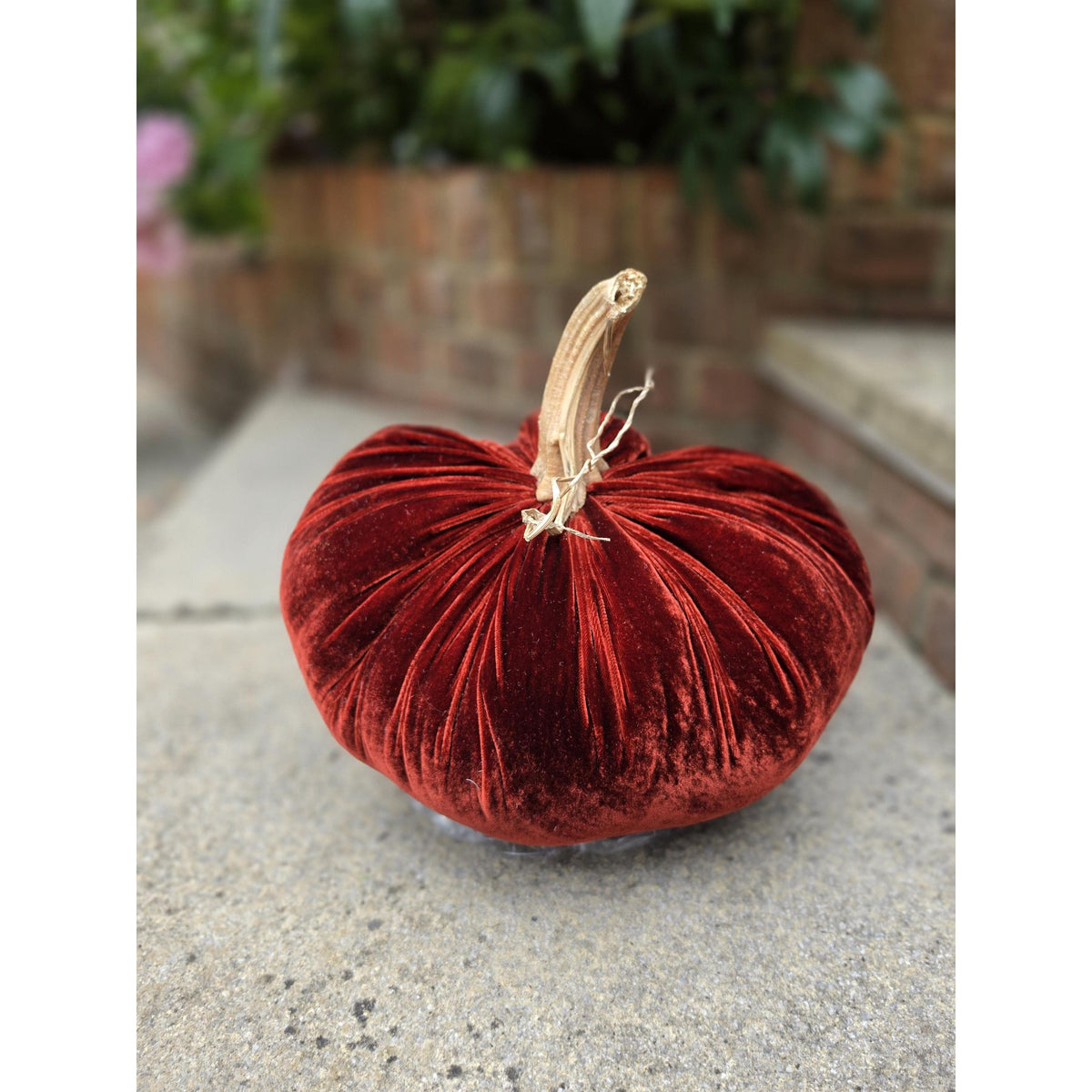 LARGE Silk Velvet Pumpkin, Rustic Farmhouse Decor, Wedding Centerpiece,Thanksgiving Table,Hostess Gift Idea Autumn Fall Dark Brown Chocolate
