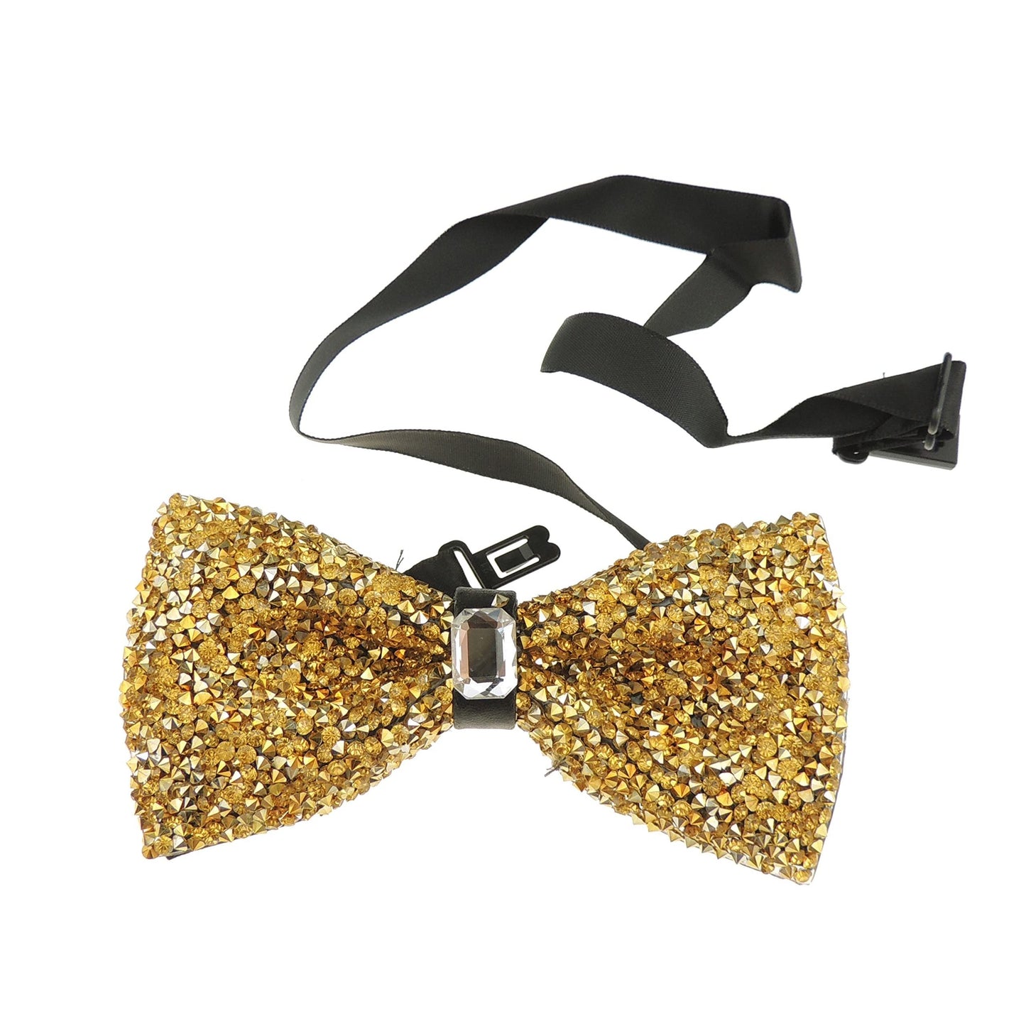 Men Diamante Beaded Encrusted Sparkly Evening Formal Wedding Black Tie Bow Tie