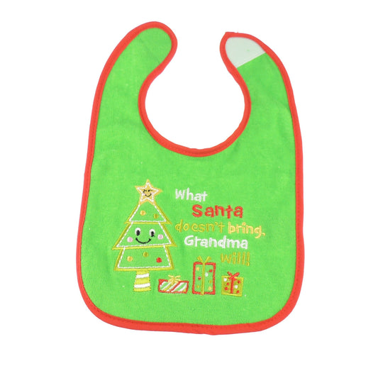 Glamour Girlz Cute Unisex Baby Girls Boys Babies Newborn 3 6 9 Months Essentials Infant Childrens Kids Everyday Feeding Weaning Teething Bandana Burp Cloth Dribble Bib My First Christmas