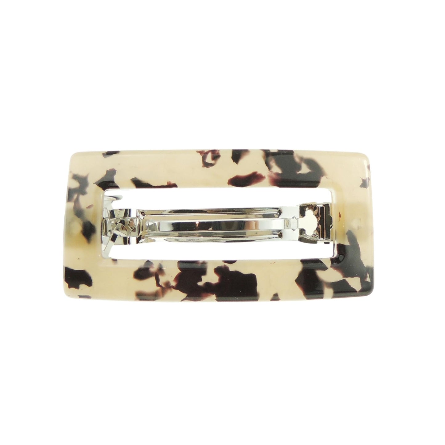 Womens Stencil Modern Buckle Tortoiseshell Pattern Wedding Birthday Party Evening Ponytail Fine Medium Thick Hair Accessories Occasion Barrette Hairpin Grip French Spring Clip