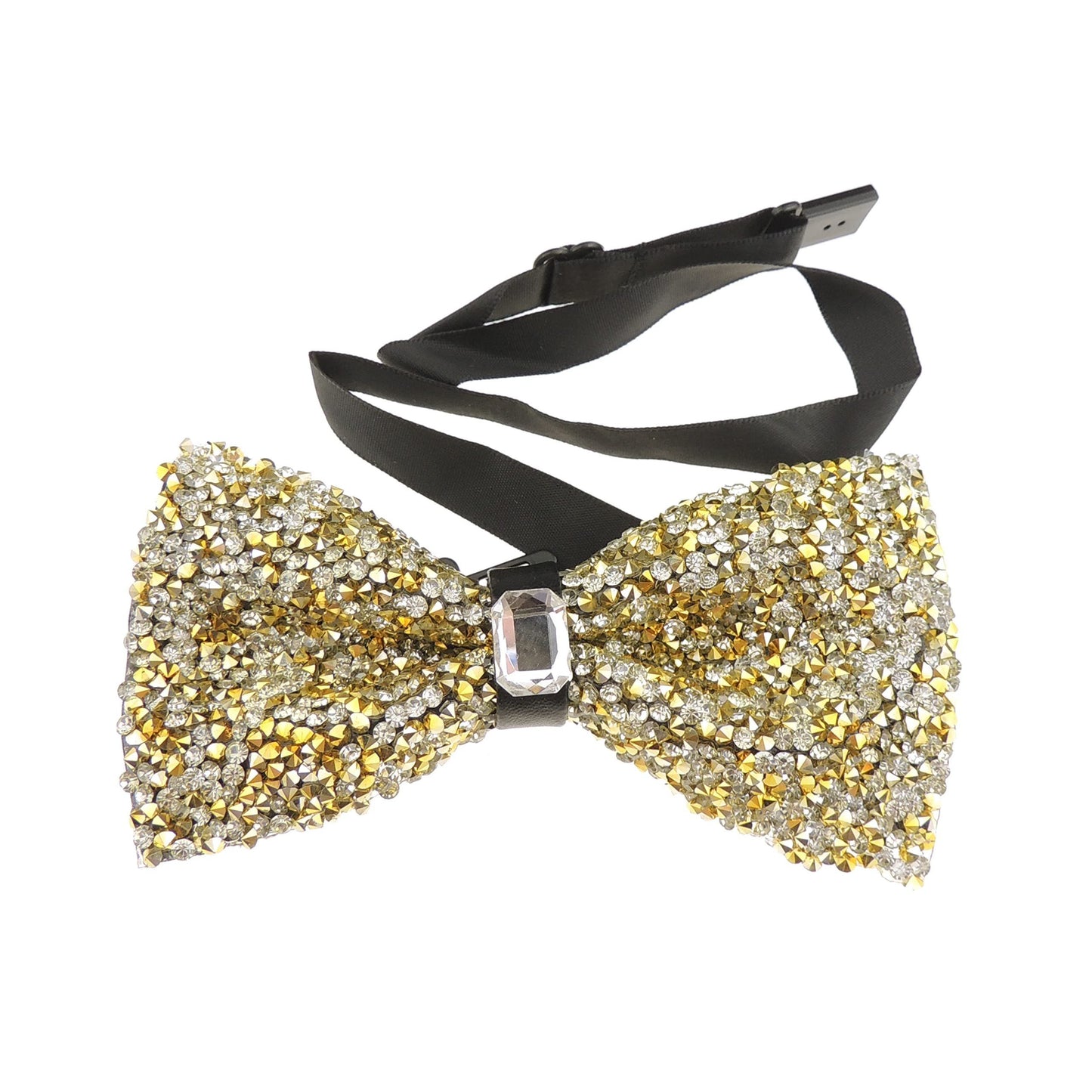 Men Diamante Beaded Encrusted Sparkly Evening Formal Wedding Black Tie Bow Tie