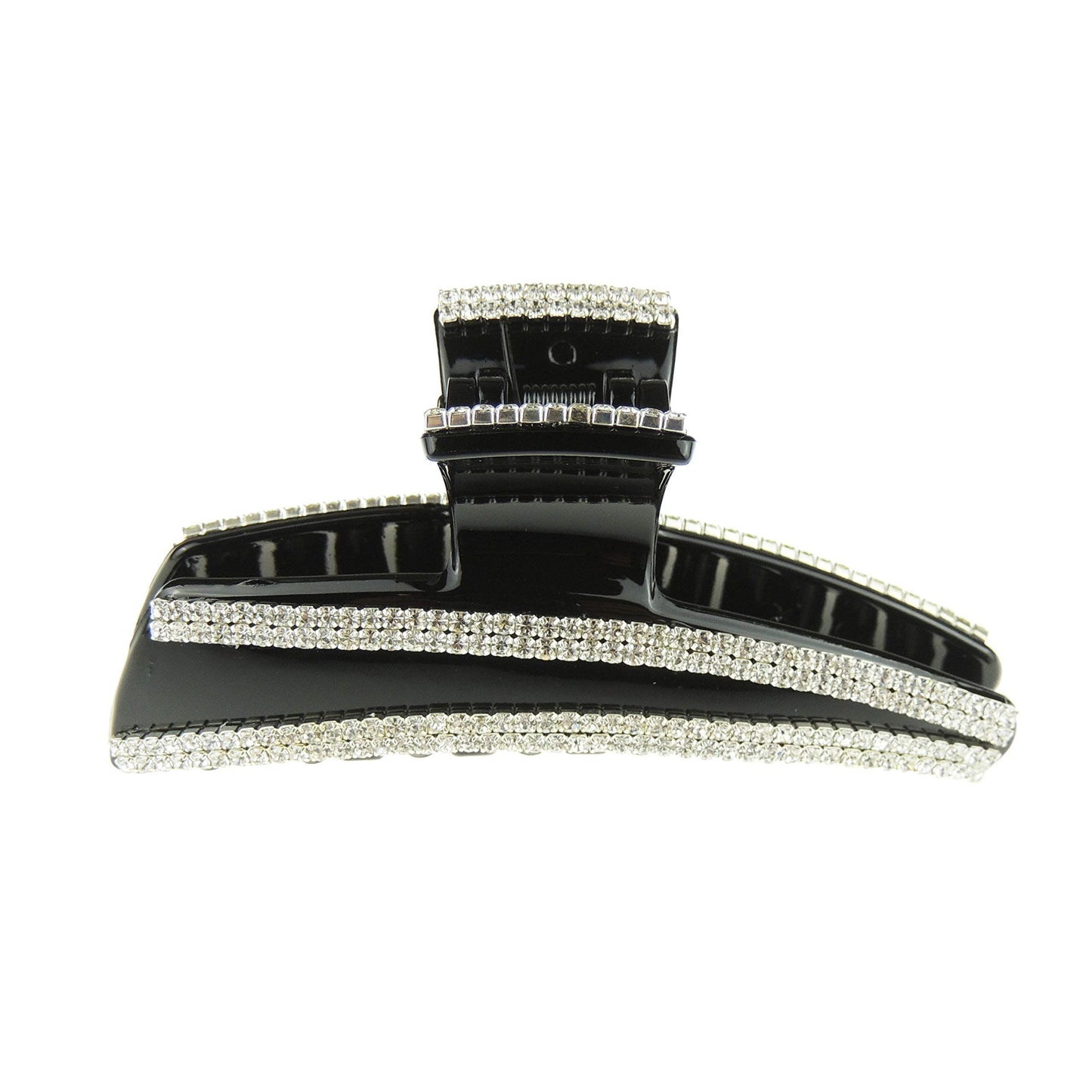 Extra Sparkly 9cm Diamante Crystal Evening Hair Claw Clamp Acute Angle