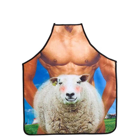 Glamour Girlz Mens Womens Chef Kitchen Cooking Baking BBQ Rude Joke Naughty Funny Novelty Stag Do Party Pinny Pinafore Apron Birthday Christmas Sheep