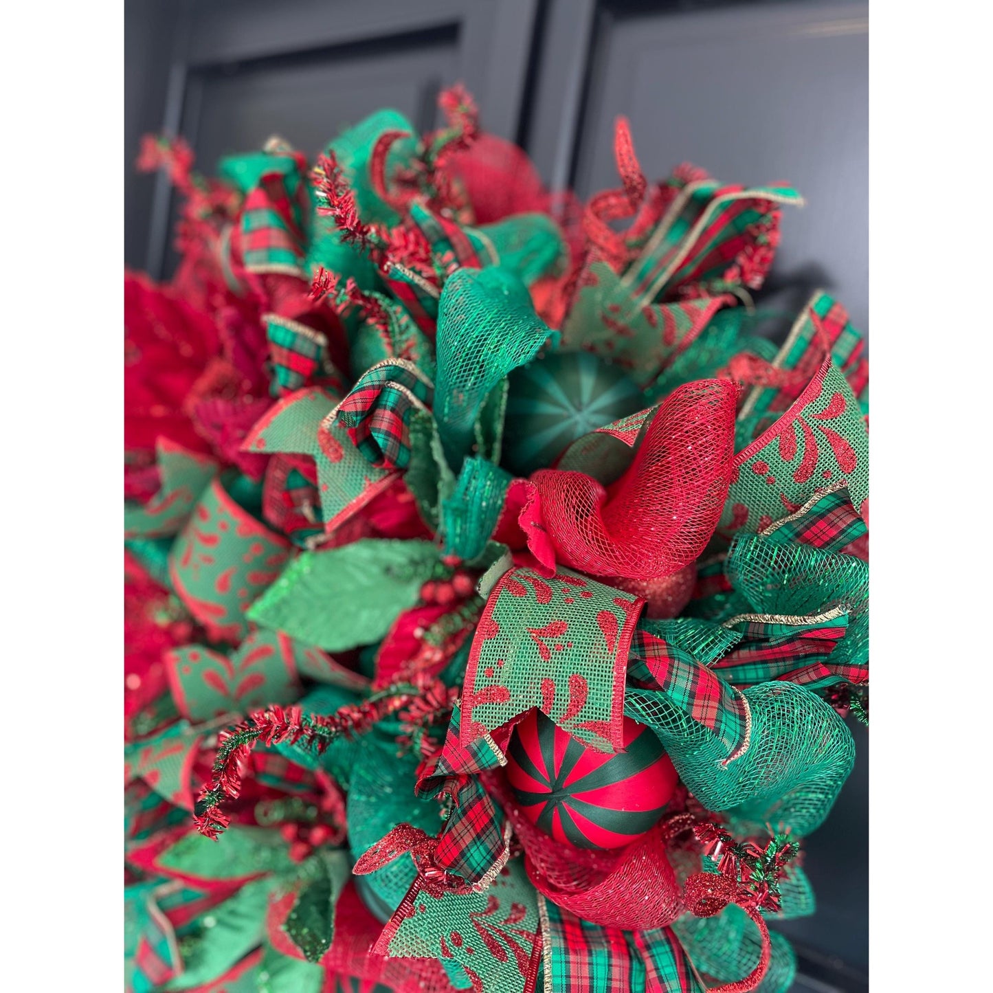 Luxury Christmas Wreath Front Door, Luxury Home Decorations, Red Green Xmas, Winter Mantle Decor, Holiday wreath,Advent wreath,Holiday Swag