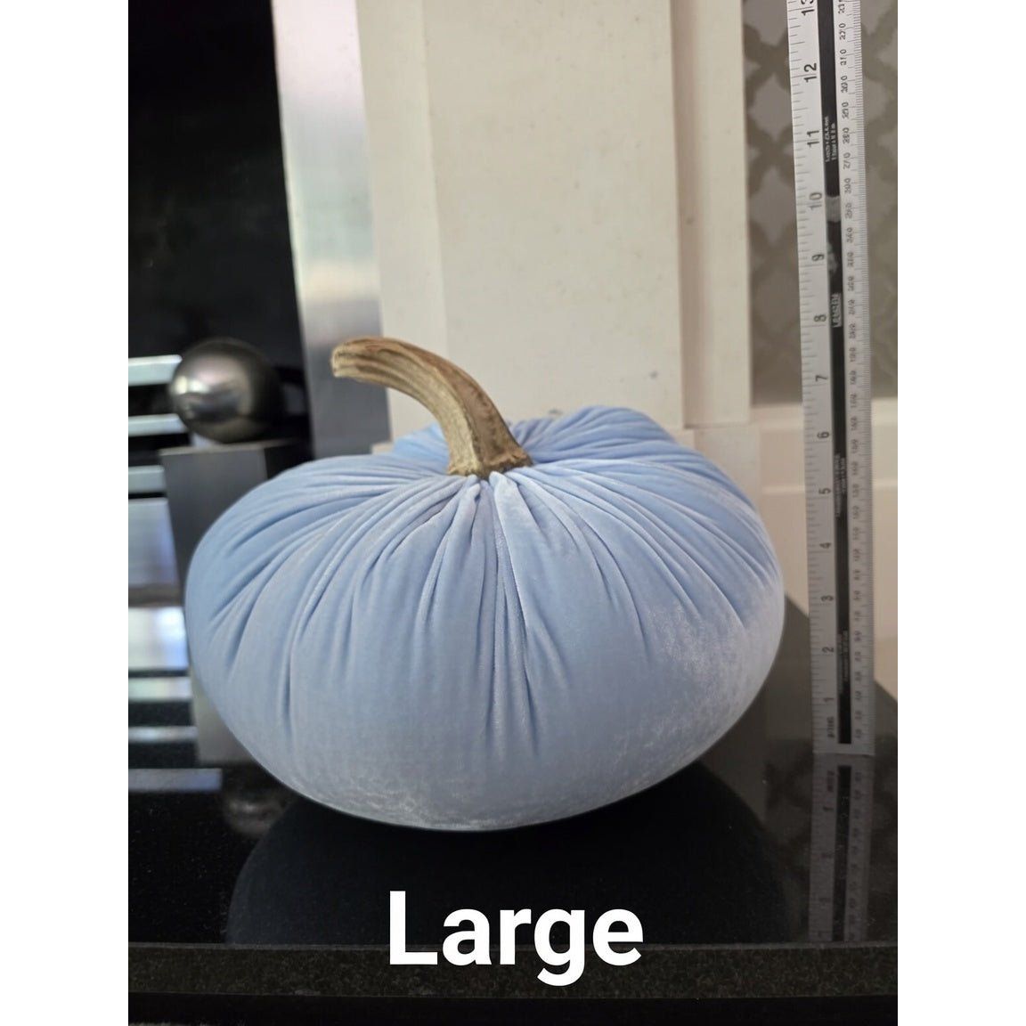 Luxury Silk Velvet Pumpkin - White | Elegant Wedding Centerpieces & Coastal Home Decor