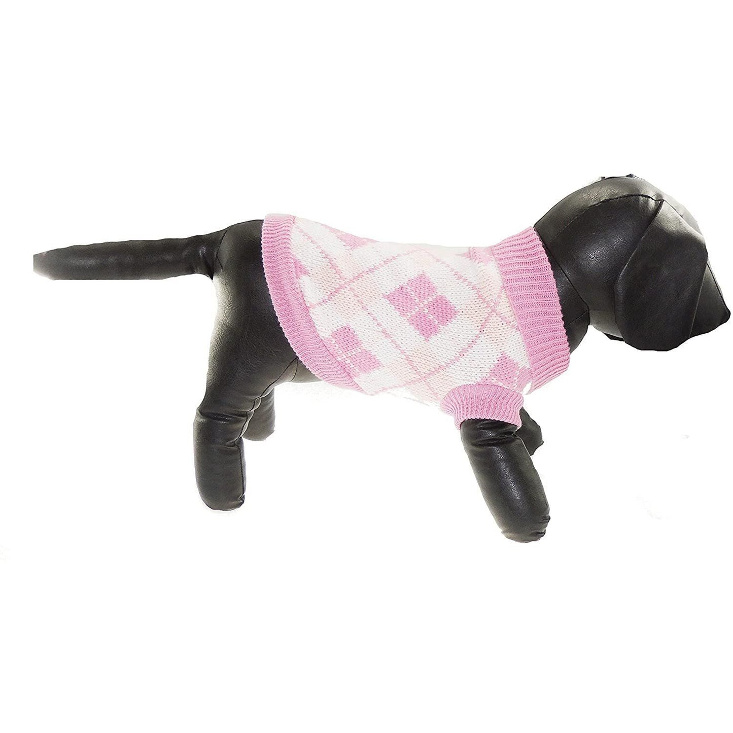 Cute SMALL DOG ONLY Puppy Cat Birthday Christmas Outfit Fleece Winter Girl Boy Jumper Coat Clothes Hoodies Costume Pullover Knitted Knit Sweater Sweatshirt White Pink Blue Plaid Tartan Argyle