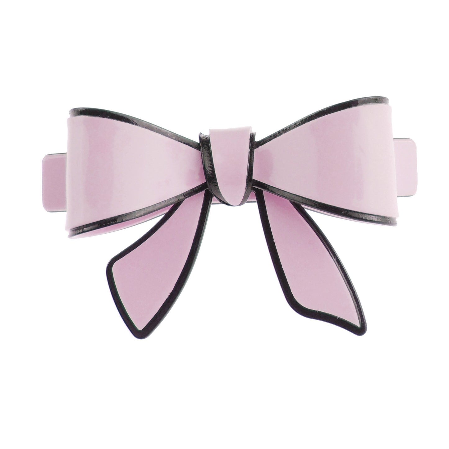 Womens Girls School Retro Wedding Bridal Party Evening Ponytail Fine Hair Accessories Occasion Barrette Hairpin Grip French Metal Spring Clip Candy Colour Pastel Acetate Ribbon Bow Lilac