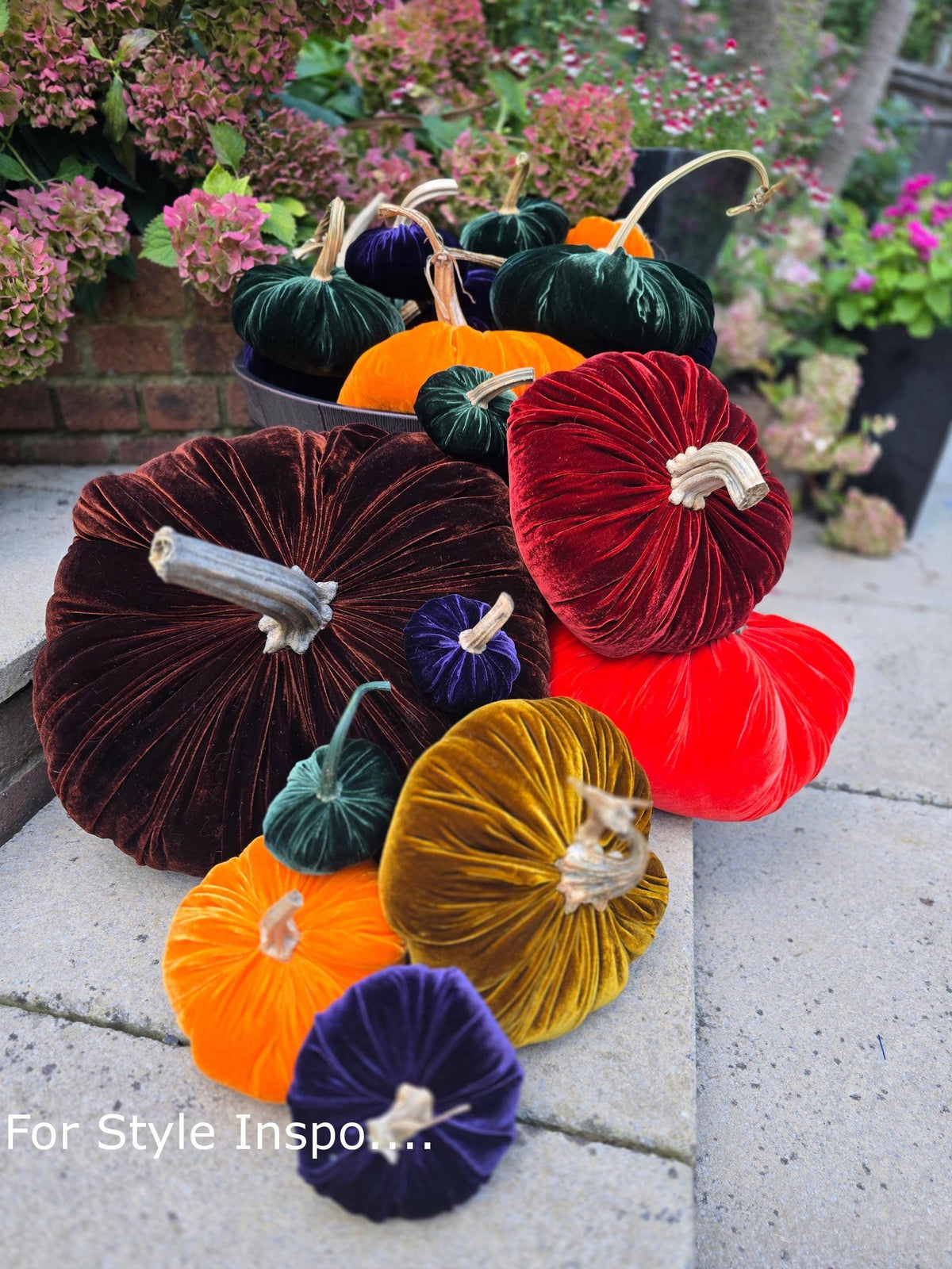 Large Cinnamon Brown Rust Silk Velvet Pumpkins,Rustic Wedding Decor, Handmade,Country Barn Wedding Decorations,Luxury Autumn Wedding Styling