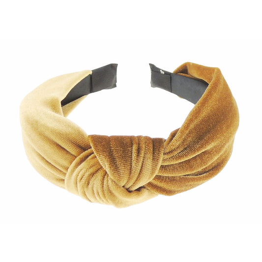 Velvet Knotted Top Knot Twist Twisted Turban Fashion Formal Evening Boho Vintage Headband Alice Band Women Hair Accessory Hairband Christmas Birthday Wedding Guest Bridesmaid
