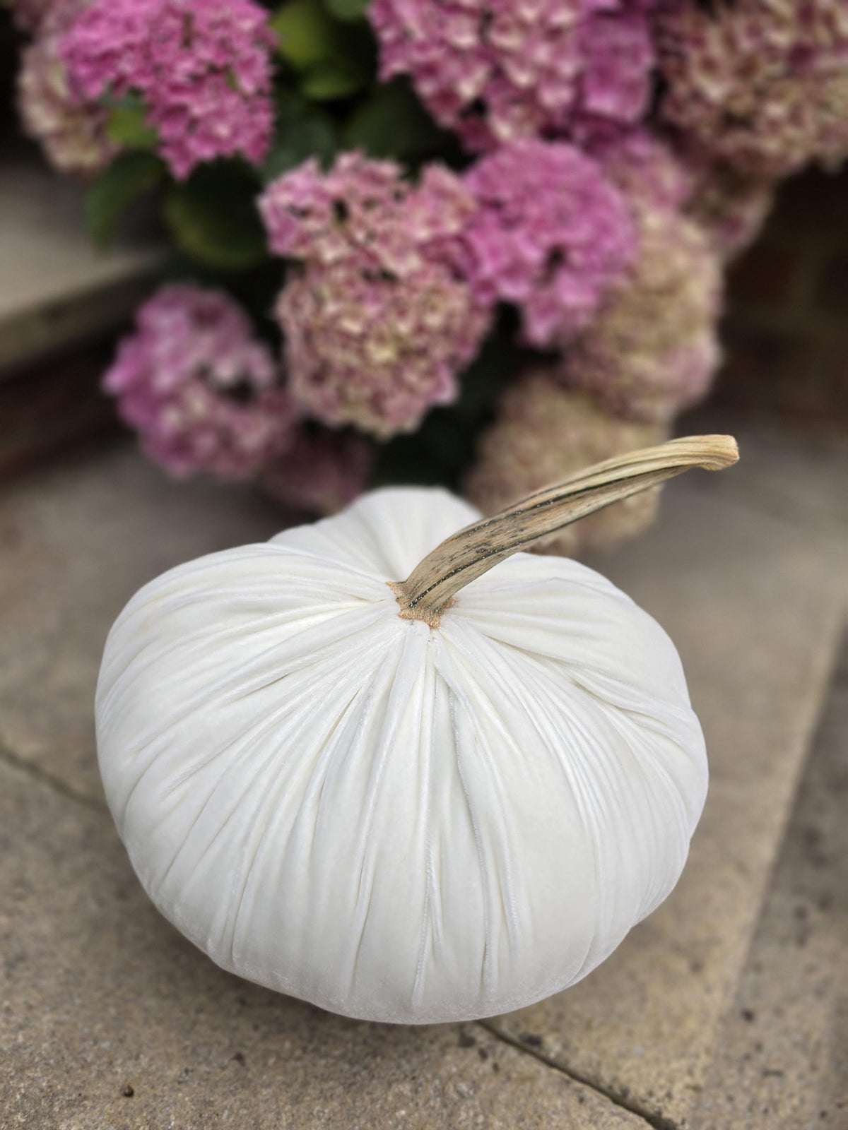 White LARGE Silk Velvet Pumpkin Rustic Farmhouse Wedding Thanksgiving Gift Idea Home Modern Handmade Decor Decoration