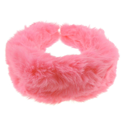 Womens Thick Wide Soft Plush Faux Fur Fabric Boho Vintage Look Winter Christmas Birthday Wedding Bridesmaid Party Headpiece Accessories Hairband Head Hair Headband Alice Band