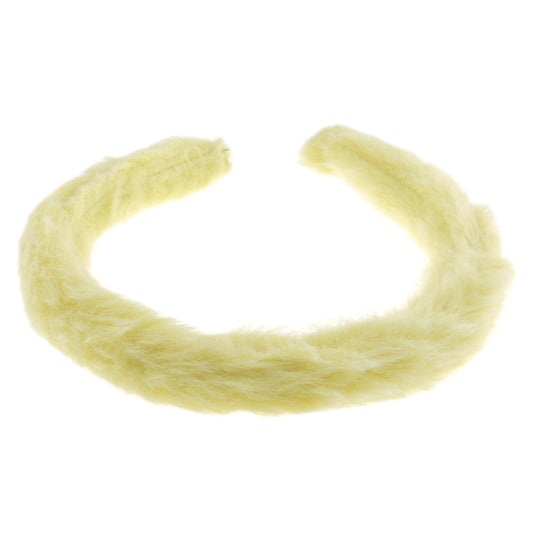 Womens Narrow Thin Soft Plush Faux Fur Fabric Boho Winter Christmas Birthday Wedding Bridesmaid Party Headpiece Hair Head Headband Alice Band