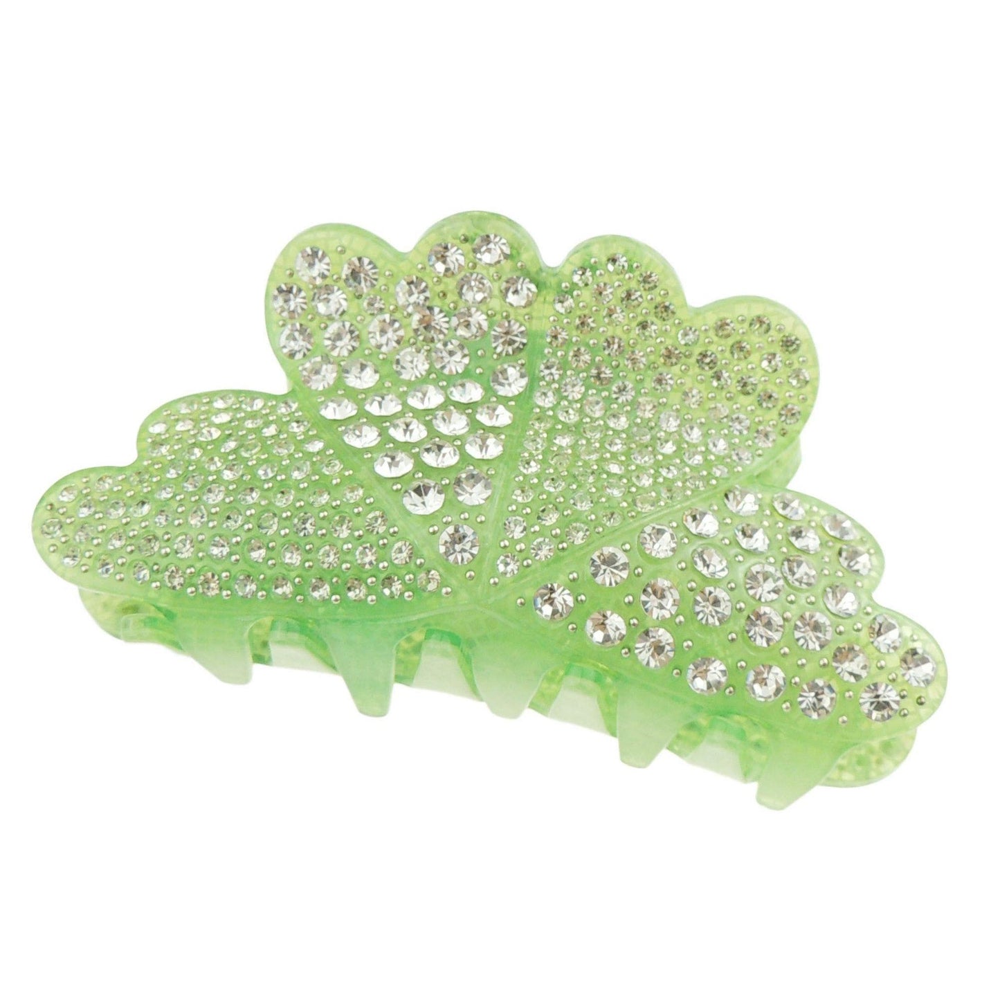 Sparkly Women Girls Jeweled Crystal Diamante Rhinestone Gems Wave Jaw Clip Octopus Clamp Grip Bridal Wedding Party Styling Fine Thin Hair Accessories Butterfly Claw Hearts
