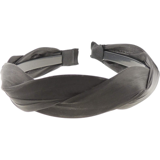 Ladies Girls Criss Cross Braided Plaited Satin Headband Alice Band