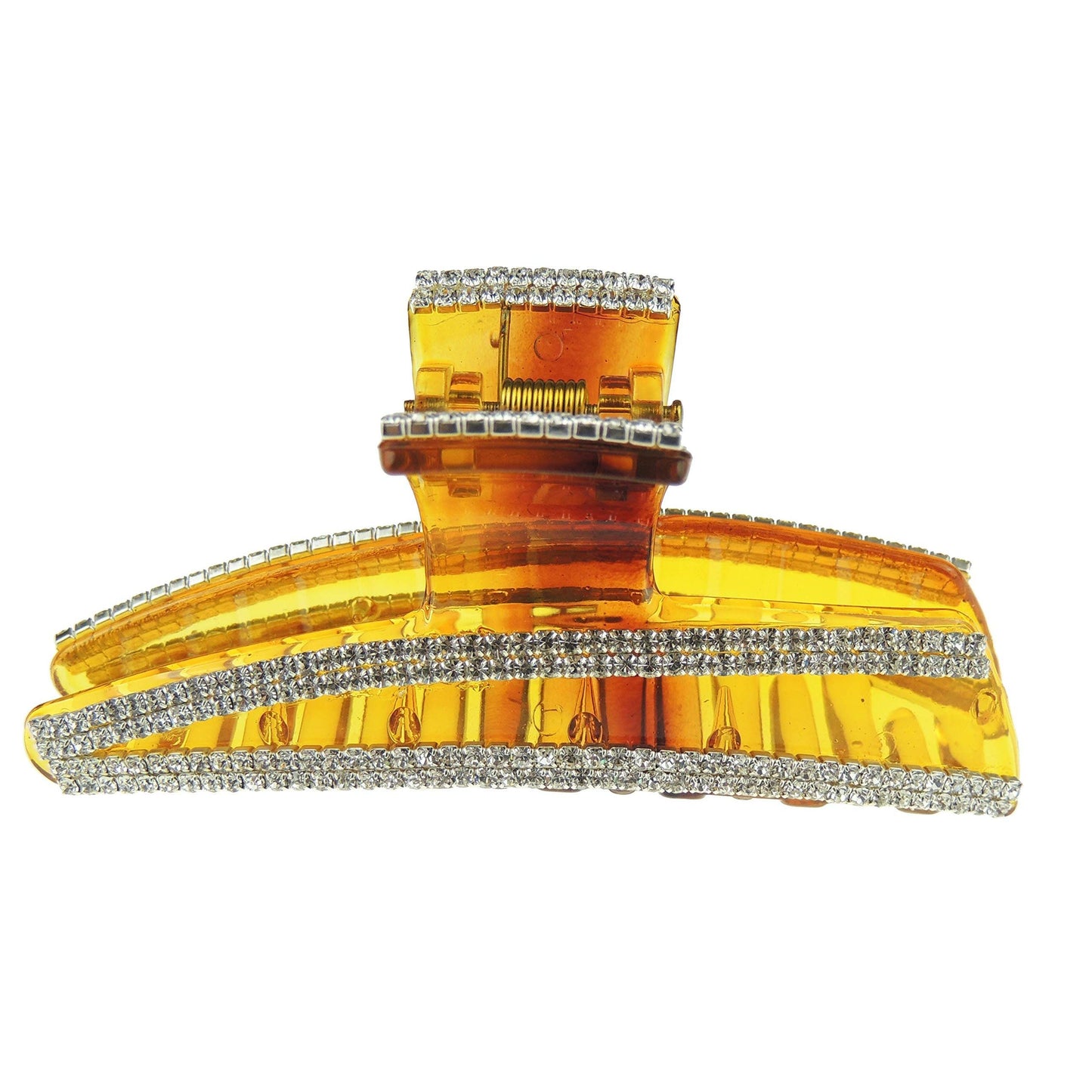 Extra Sparkly 9cm Diamante Crystal Evening Hair Claw Clamp Acute Angle