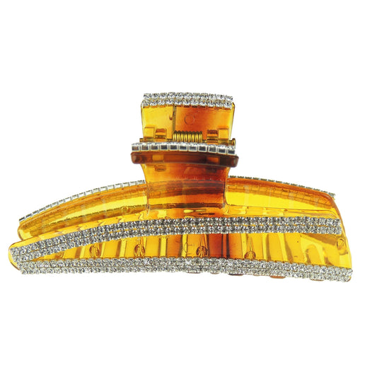 Extra Sparkly 9cm Diamante Crystal Evening Hair Claw Clamp Acute Angle