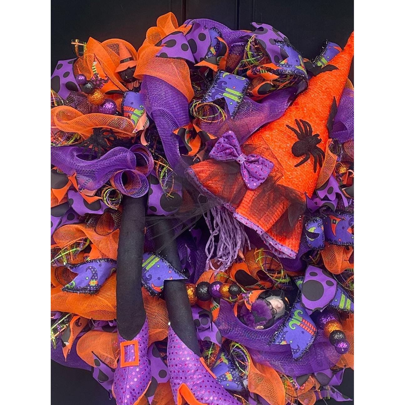 Halloween Wreath, Halloween Door Wreath, Halloween Front Door Wreath, Halloween, Halloween Decor, Halloween Door Wreaths, Halloween Wreaths