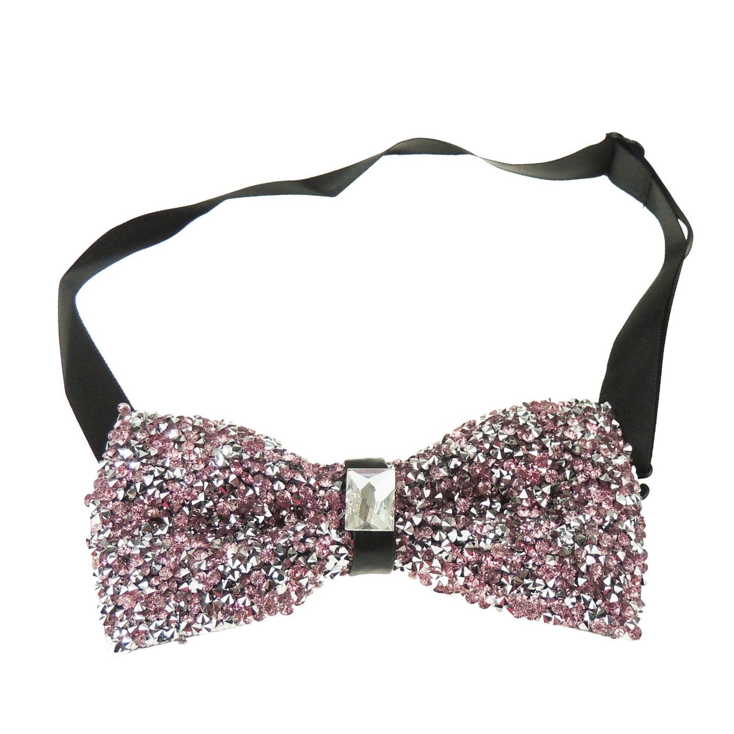 Men Diamante Beaded Encrusted Sparkly Evening Formal Wedding Black Tie Bow Tie