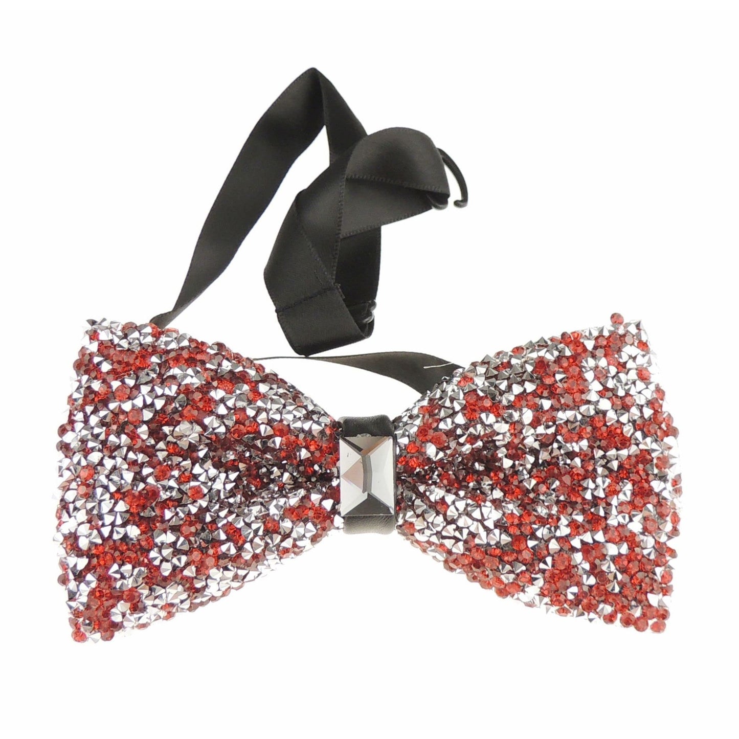 Men Diamante Beaded Encrusted Sparkly Evening Formal Wedding Black Tie Bow Tie