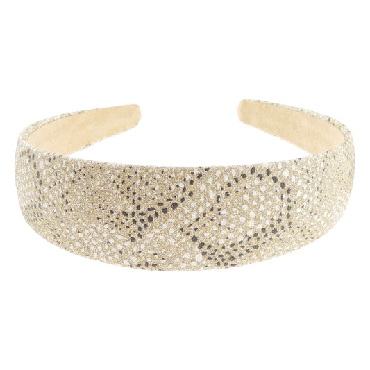 Ladies Girls Small Head School Party Birthday Christmas Evening Metallic Sparkle Snake Print Embossed Hair Hairband Accessories Headband Alice Band (Lilac)