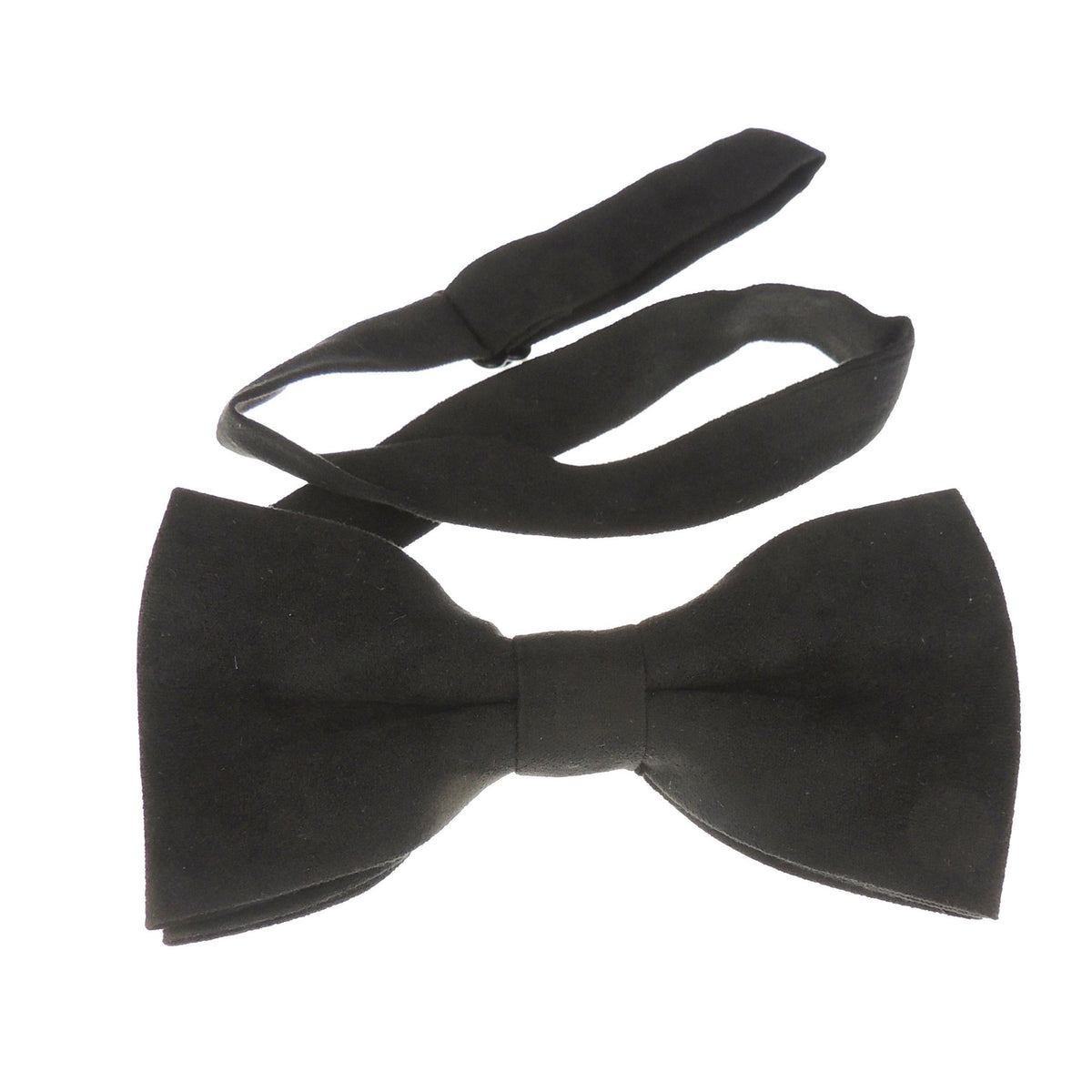 Glamour Girlz Suede Look Mens Adjustable Pre Tied Formal Groom Groomsmen Wedding Evening Best Party Prom Gala Prom Dinner Jacket DJ Dickie Tuxedo Butterfly Solid Plain Bow Tie Bowtie