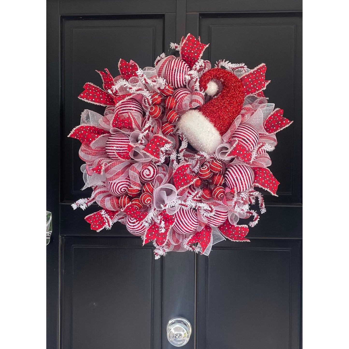 Luxury Christmas Wreath Front Door, Luxury Home Decorations, Red White Xmas, Winter Mantle Decor, Holiday wreath,Advent wreath,Holiday Swag