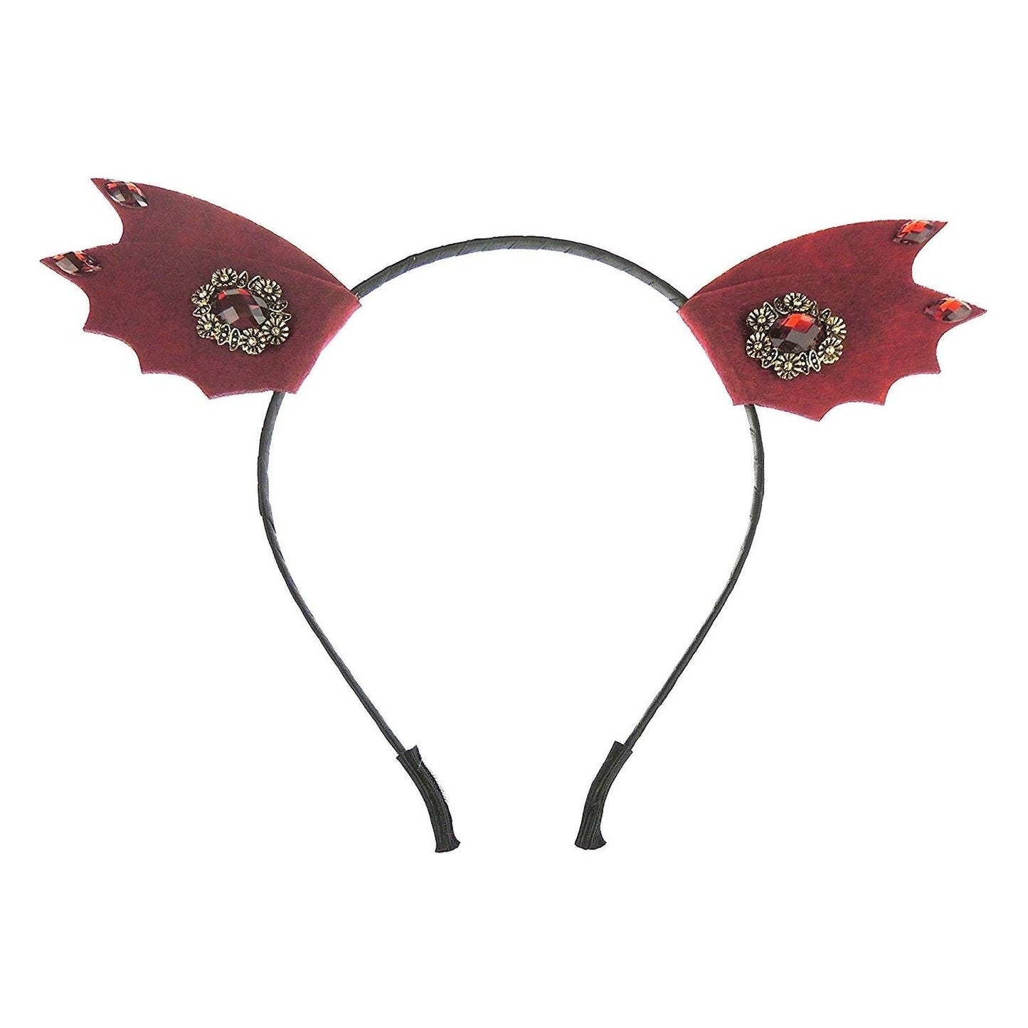 Womens Girls Mens Fancy Dress Up Party Role School Play Costume Hen Do Halloween Deely Deeley Bopper Animal Headband Hairband Hair Alice Band Goth Steampunk Black Red Diamante Devil Horns Bat Ears